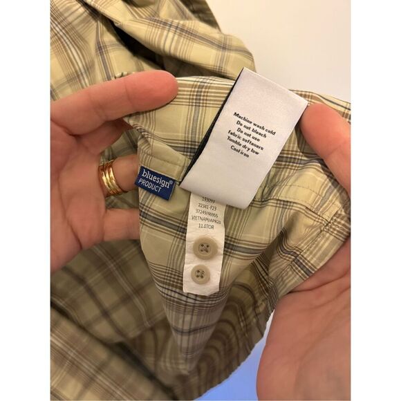 REI COOP Men’s 2XL XXL Tan Casual Button Down Shirt Long Sleeve - Picture 4 of 7